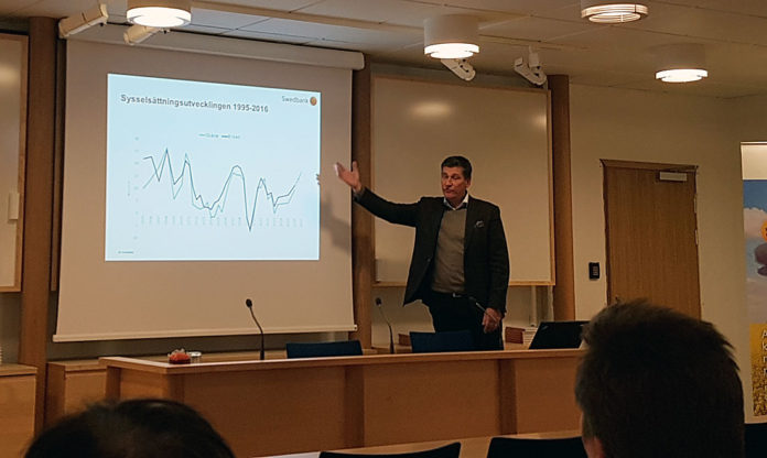 Företagsekonom Fredrik Jutnäs föreläste